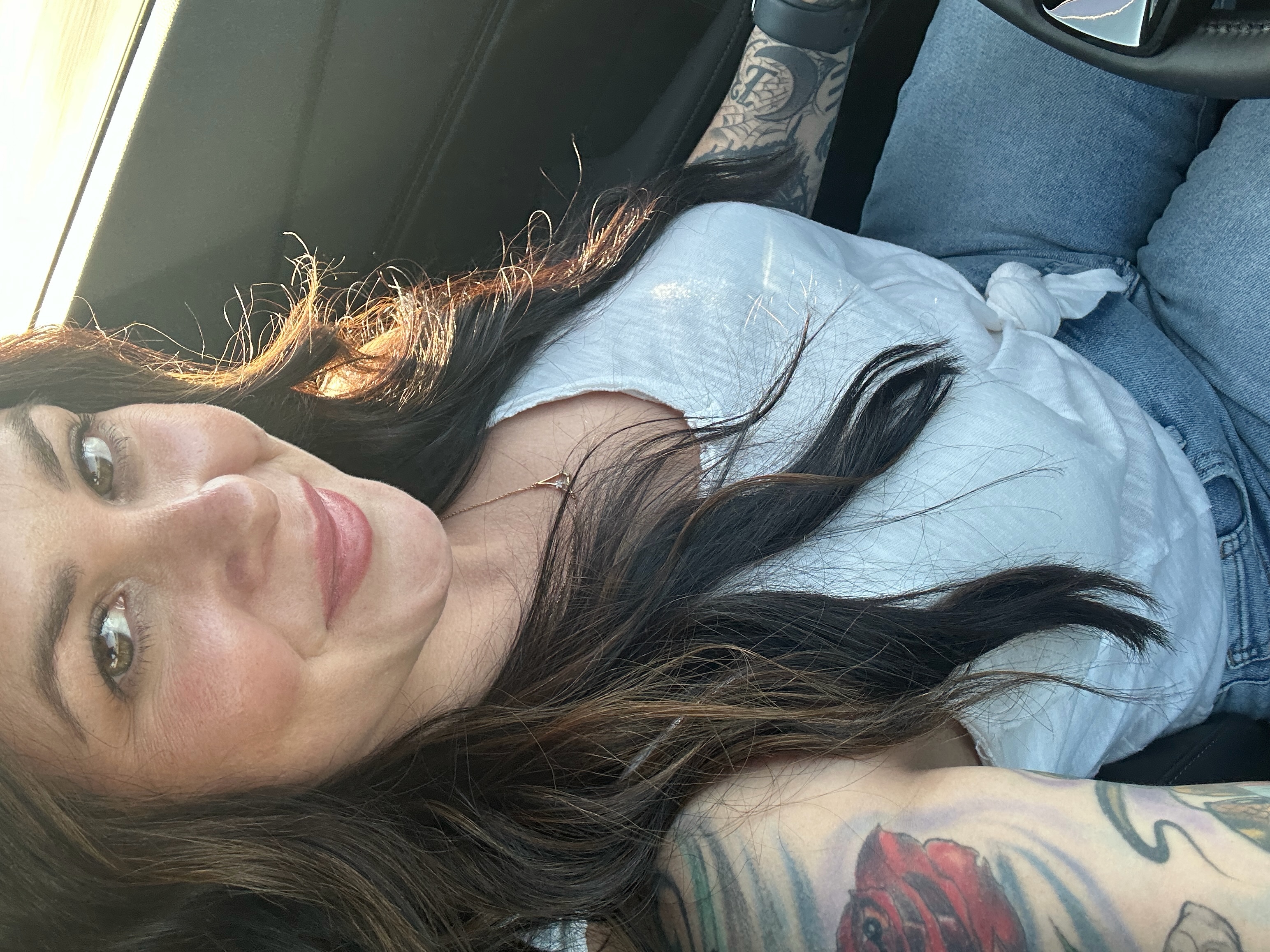 Courtney Orr enjoying the sunshine in Kansas